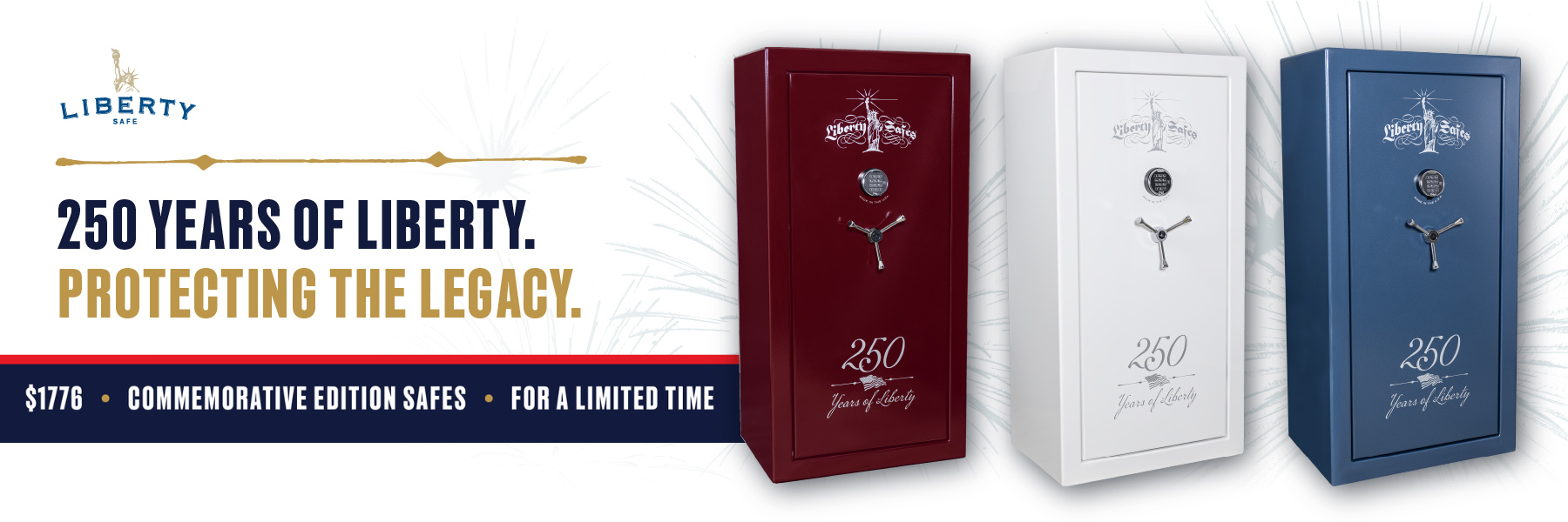 250th Commemorative Edition Safes from Liberty Safe of Wilmington your Liberty Safe dealer in Wilmington